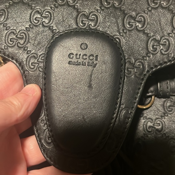 Gucci Guccissima Authentic Horsebit black Emily versatile large bag and dustbag - Picture 5 of 17